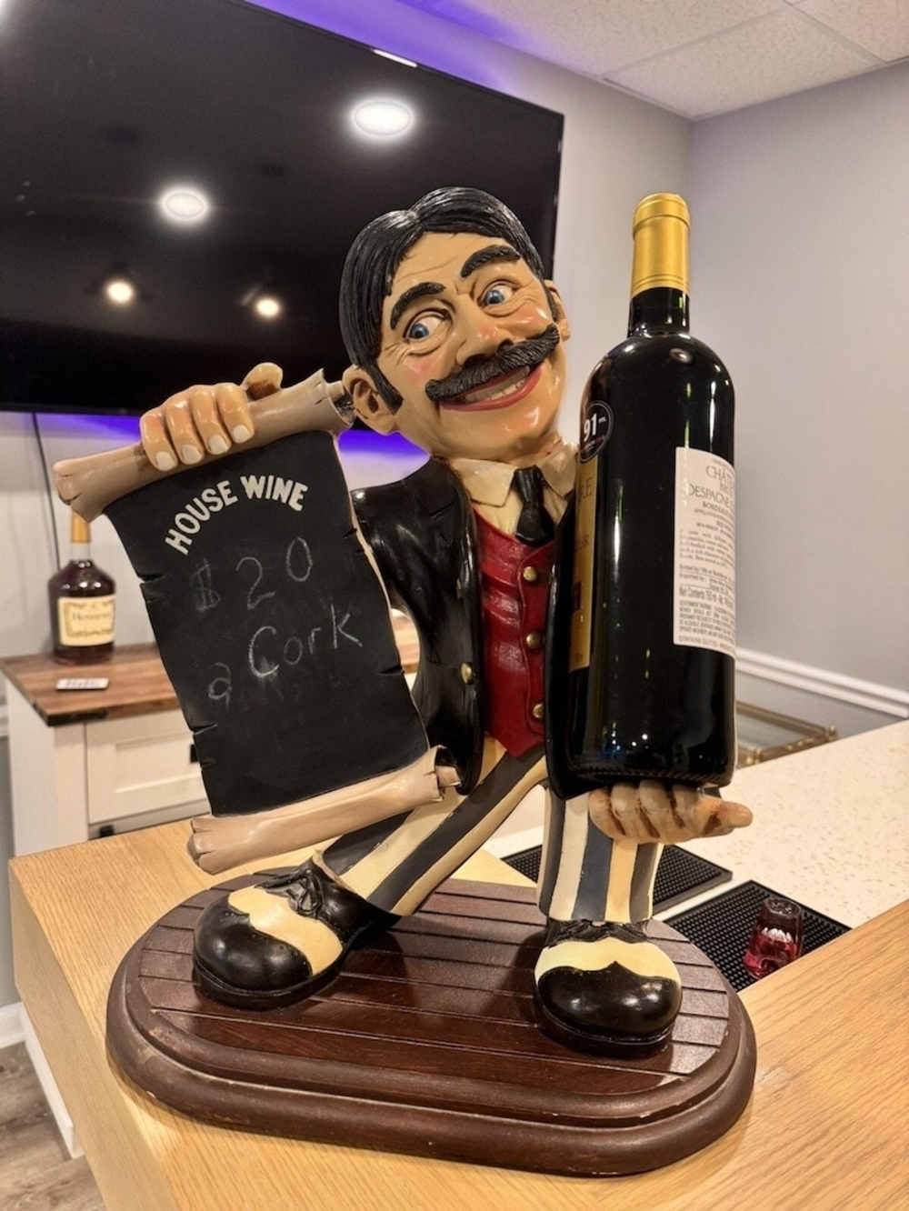 Rare Vintage Peter Mook Signed Waiter Wine Holder From The 90s